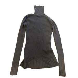 Neva (Tall Girl brand) Ribbed Black Turtleneck Sweater